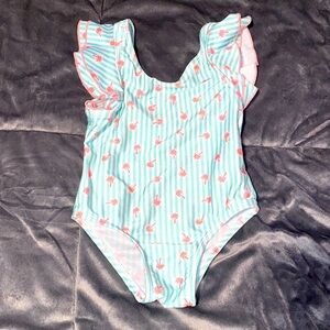Mia & Miles palm tree toddler swimsuit